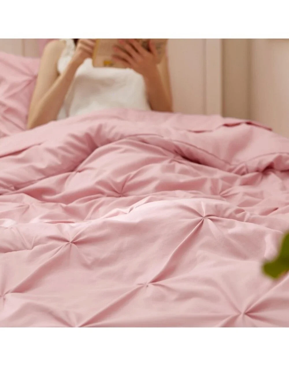 Bedsure Twin XL Comforter Set & Sheet Set for Girls, 5-Piece Pink Bedding- New